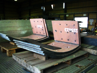 ハルドックスの製品「ドラムウォッシャー用ライナー
φ3000x5300L(HARDOX500)」